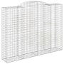 Gabionenkörbe 2 Stück Bogenform Eisen 300x50x220/240 cm von vidaXL, Töpfe und Pflanzgefäße - Ref: Foro24-3146809, Preis: 480,...