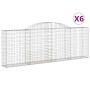 Gabionenkörbe 6 Stück bogenförmiges Eisen 300x30x100/120 cm von vidaXL, Töpfe und Pflanzgefäße - Ref: Foro24-3146525, Preis: ...