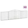 Gabion baskets 8 pcs arch shape iron 400x30x100/120 cm by vidaXL, Pots and planters - Ref: Foro24-3146872, Price: 1,00 €, Dis...