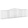 Gabion baskets 8 pcs arch shape iron 400x50x100/120 cm by vidaXL, Pots and planters - Ref: Foro24-3147002, Price: 1,00 €, Dis...