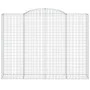 Gabion baskets 7 units, arched shape, iron, 300x50x220/240 cm by vidaXL, Pots and planters - Ref: Foro24-3146814, Price: 1,00...