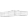 Gabionenkörbe, 20 Stück, Bogenform aus Eisen, 400 x 30 x 60/80 cm von vidaXL, Töpfe und Pflanzgefäße - Ref: Foro24-3146850, P...