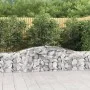 Gabion baskets 2 units, arched shape, iron, 400x30x60/80 cm by vidaXL, Pots and planters - Ref: Foro24-3146840, Price: 190,22...