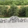 Gabion baskets 5 units, arched shape, iron, 200x50x40/60 cm by vidaXL, Pots and planters - Ref: Foro24-3146260, Price: 254,04...