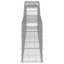 Gabion baskets 2 units, arched shape, iron, 400x30x60/80 cm by vidaXL, Pots and planters - Ref: Foro24-3146840, Price: 190,22...