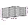 4 units of arched iron gabion baskets 400x30x140/160 cm by vidaXL, Pots and planters - Ref: Foro24-3146894, Price: 717,37 €, ...