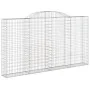 Gabion baskets 5 pcs arch shape iron 300x30x160/180 cm by vidaXL, Pots and planters - Ref: Foro24-3146578, Price: 791,47 €, D...