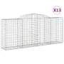 Gabion baskets 13 pcs arch shape iron 300x50x120/140 cm by vidaXL, Pots and planters - Ref: Foro24-3146730, Price: 1,00 €, Di...