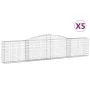 Gabion baskets 5 units arch shape iron 400x30x80/100 cm by vidaXL, Pots and planters - Ref: Foro24-3146856, Price: 585,63 €, ...