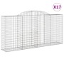 Gabionenkörbe 17 Stück Bogenform Eisen 300x50x140/160 cm von vidaXL, Töpfe und Pflanzgefäße - Ref: Foro24-3146750, Preis: 2,0...