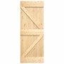 Puerta corredera con herrajes madera maciza de pino 85x210 cm