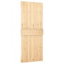 Puerta corredera con herrajes madera maciza de pino 85x210 cm