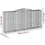Gabionenkörbe 5 Stück Bogenform Eisen 400x50x180/200 cm von vidaXL, Töpfe und Pflanzgefäße - Ref: Foro24-3147051, Preis: 1,00...