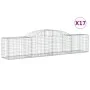 Gabionenkörbe 17 Stück Bogenform Eisen 300x50x60/80 cm von vidaXL, Töpfe und Pflanzgefäße - Ref: Foro24-3146678, Preis: 1,00 ...