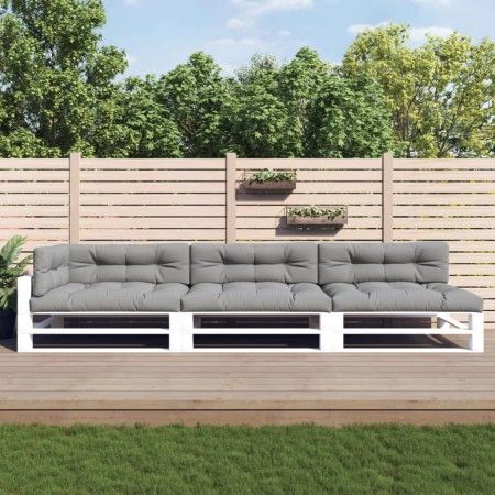 Palettenkissen 7 Stück grauer Stoff von vidaXL, Kissen für Stühle und Sofas - Ref: Foro24-3188910, Preis: 201,91 €, Rabatt: %