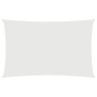 Toldo de vela rectangular tela Oxford blanco 4x7 m