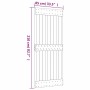 Puerta corredera con herrajes madera maciza de pino 85x210 cm