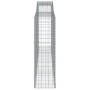 Gabionenkörbe 7 Stück Bogenform Eisen 400x50x160/180 cm von vidaXL, Töpfe und Pflanzgefäße - Ref: Foro24-3147040, Preis: 1,00...