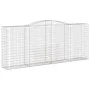 Gabionenkörbe, 2 Stück, Bogenform aus Eisen, 400 x 50 x 160/180 cm von vidaXL, Töpfe und Pflanzgefäße - Ref: Foro24-3147035, ...
