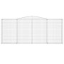 Cestas de gaviones 2 uds forma de arco hierro 400x50x160/180 cm de vidaXL, Maceteros y jardineras - Ref: Foro24-3147035, Prec...