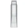Gabionenkörbe, 2 Stück, Bogenform aus Eisen, 400 x 50 x 160/180 cm von vidaXL, Töpfe und Pflanzgefäße - Ref: Foro24-3147035, ...