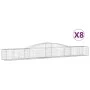 Gabionenkörbe 8 Stück Bogenform Eisen 400x50x40/60 cm von vidaXL, Töpfe und Pflanzgefäße - Ref: Foro24-3146963, Preis: 784,71...