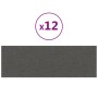 Wandpaneele 12 Stück dunkelgraues Gewebe 90x30 cm 3,24 m² von vidaXL, Wandverkleidung - Ref: Foro24-343902, Preis: 89,15 €, R...