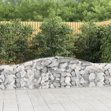 Gabionenkörbe 3 Stück Bogenform Eisen 400x30x60/80 cm von vidaXL, Töpfe und Pflanzgefäße - Ref: Foro24-3146841, Preis: 286,09...