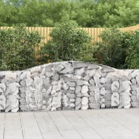 Gabion baskets 15 pcs arch shape iron 400x30x80/100 cm by vidaXL, Pots and planters - Ref: Foro24-3146862, Price: 1,00 €, Dis...