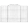 Gabion baskets 2 units, arched shape, iron, 300x50x180/200 cm by vidaXL, Pots and planters - Ref: Foro24-3146773, Price: 410,...