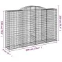 Gabion baskets 2 units, arched shape, iron, 300x50x180/200 cm by vidaXL, Pots and planters - Ref: Foro24-3146773, Price: 410,...