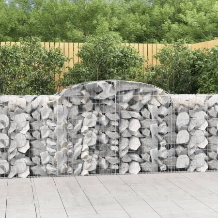 Gabion baskets 6 pcs arc shape iron 300x50x100/120 cm by vidaXL, Pots and planters - Ref: Foro24-3146705, Price: 767,90 €, Di...