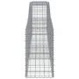Gabion baskets 10 units, arched shape, iron, 400x50x80/100 cm by vidaXL, Pots and planters - Ref: Foro24-3146991, Price: 1,00...