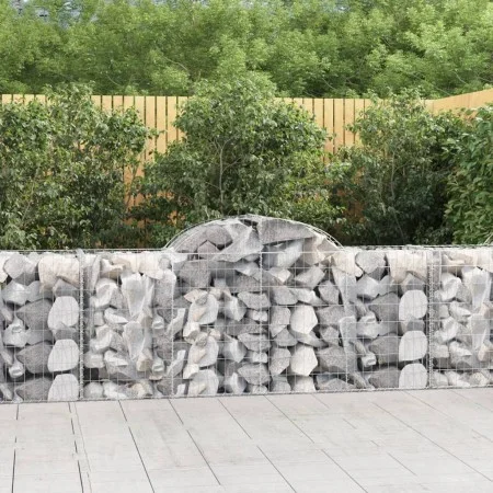 Gabion baskets 40 pcs arc shape iron 200x50x80/100 cm by vidaXL, Pots and planters - Ref: Foro24-3146317, Price: 2,00 €, Disc...