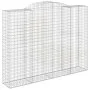 Gabion baskets 3 pcs arc shape iron 300x50x220/240 cm by vidaXL, Pots and planters - Ref: Foro24-3146810, Price: 711,12 €, Di...