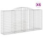 Gabionenkörbe 6 Stück Bogenform Eisen 300x50x140/160 cm von vidaXL, Töpfe und Pflanzgefäße - Ref: Foro24-3146741, Preis: 949,...