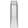 Gabion baskets 6 pcs arch shape iron 300x50x140/160 cm by vidaXL, Pots and planters - Ref: Foro24-3146741, Price: 933,56 €, D...