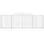 Gabionenkörbe, 2 Stück, bogenförmiges Eisen, 400 x 30 x 120/140 cm von vidaXL, Töpfe und Pflanzgefäße - Ref: Foro24-3146879, ...