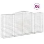 Gabionenkörbe 6 Stück Bogenform Eisen 400x50x180/200 cm von vidaXL, Töpfe und Pflanzgefäße - Ref: Foro24-3147052, Preis: 1,00...