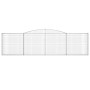 Gabionenkörbe 4 Stück Bogenform Eisen 400x30x100/120 cm von vidaXL, Töpfe und Pflanzgefäße - Ref: Foro24-3146868, Preis: 541,...