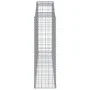 Gabion baskets 9 pcs arch shape iron 300x50x160/180 cm by vidaXL, Pots and planters - Ref: Foro24-3146762, Price: 1,00 €, Dis...