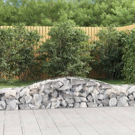 Gabionenkörbe 4 Stück Bogenform Eisen 400x50x40/60 cm von vidaXL, Töpfe und Pflanzgefäße - Ref: Foro24-3146959, Preis: 420,38...