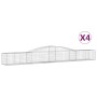 Gabionenkörbe 4 Stück Bogenform Eisen 400x50x40/60 cm von vidaXL, Töpfe und Pflanzgefäße - Ref: Foro24-3146959, Preis: 420,38...