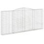 Gabion baskets 6 pcs arch shape iron 400x30x180/200 cm by vidaXL, Pots and planters - Ref: Foro24-3146922, Price: 1,00 €, Dis...