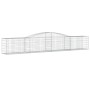 Gabion baskets 3 pcs arch shape iron 400x50x60/80 cm by vidaXL, Pots and planters - Ref: Foro24-3146971, Price: 386,12 €, Dis...