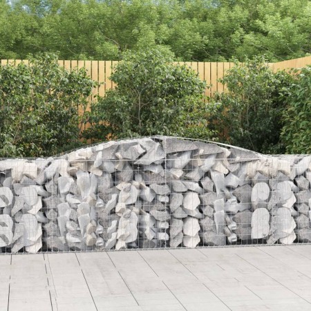 Gabionenkörbe 6 Stück Bogenform Eisen 400x50x80/100 cm von vidaXL, Töpfe und Pflanzgefäße - Ref: Foro24-3146987, Preis: 840,5...