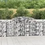 Gabionenkörbe, 2 Stück, Bogenform aus Eisen, 300 x 50 x 100/120 cm von vidaXL, Töpfe und Pflanzgefäße - Ref: Foro24-3146701, ...