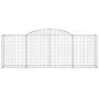 Gabionenkörbe, 2 Stück, Bogenform aus Eisen, 300 x 50 x 100/120 cm von vidaXL, Töpfe und Pflanzgefäße - Ref: Foro24-3146701, ...