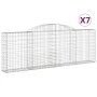Gabion baskets 7 units, arched shape, iron, 00x30x100/120 cm by vidaXL, Pots and planters - Ref: Foro24-3146526, Price: 768,8...