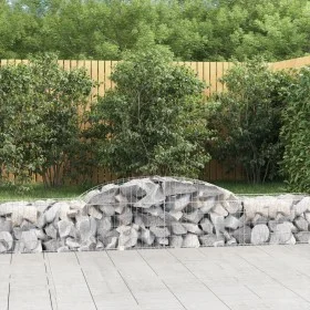 3 units of arched iron gabion baskets 300x50x40/60 cm by vidaXL, Pots and planters - Ref: Foro24-3146648, Price: 227,30 €, Di...